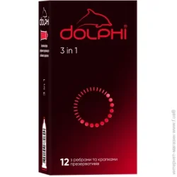 Dolphi Презервативы 3 in 1 12 шт.