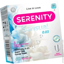 Serenity Презервативы Sensual 0,03 Super Thin 3 шт.