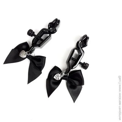     Art of Sex-Nipple clamps Black Bow (SO5865)