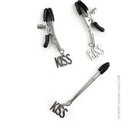  Art Of Sex      Nipple and clit clamps KISS (SO5867-02)