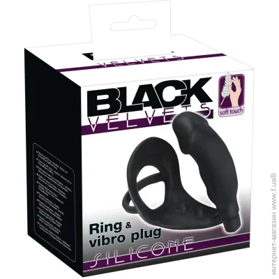  Black Velvets   Penisring mit Vibration  (61325885390000-07)
