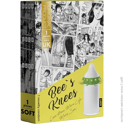 Презервативы Egzo Bees Knees 1 шт (461110-09) Презервативы Egzo Bees Knees 1 шт (461110-09)