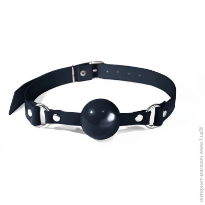   Feral Feelings Silicon Ball Gag Black/Black (SO8265)