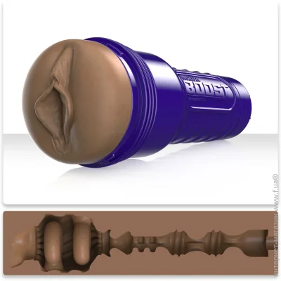 - Fleshlight Boost Bang Medium Dark Flesh,   Turbo Tech (SX1315)