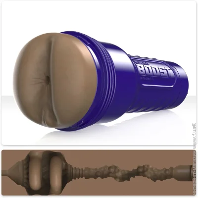 - Fleshlight Boost Blast Female Medium Dark Flesh, ,   Turbo Tech (SX1317)