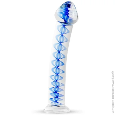 Фалоімітатор Gildo Скляний дилдо Glass Dildo No. 4, для точки G та простаті (SO8890-02) Фалоімітатор Gildo Скляний дилдо Glass Dildo No. 4, для точки G та простаті (SO8890-02)