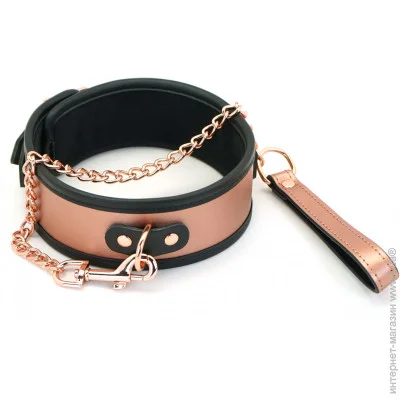 Liebe Seele    Rose Gold Memory Collar with Leash (SO9494)
