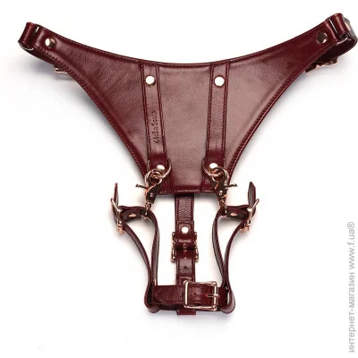  Liebe Seele    Wine Red Forced Orgasm Strop (SO9465)