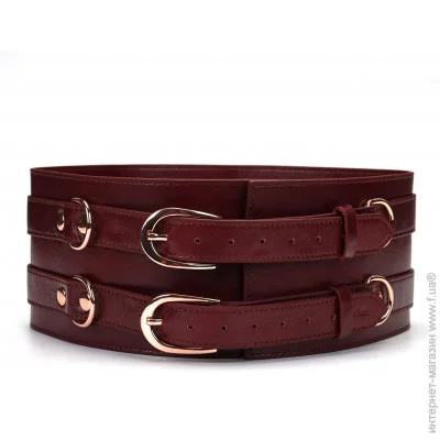  Liebe Seele     Wine Red Waist Cuff S Size (SO9460)