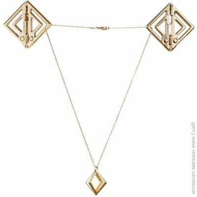  Lockink       Adjustable Nipple Clamps with LightPendant - Golden (SX0848)