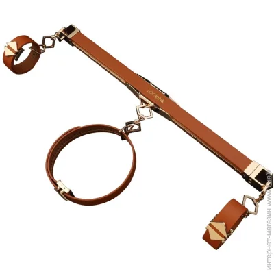Lockink - Adjustable Spreader Bar Set - Brown (SX0852)
