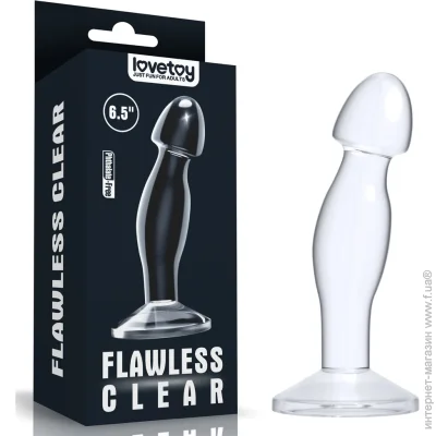   Lovetoy   Flawless Clear Prostate Plug 6.5" Clear (6452LVTOY742~77)