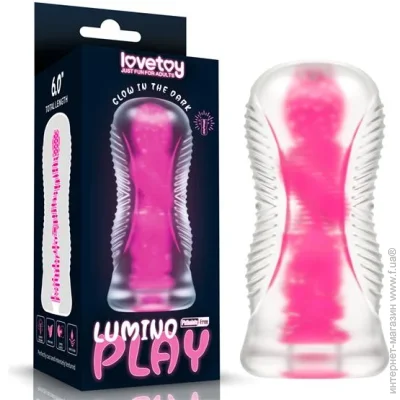 Lovetoy  Lumino Play Masturbator Pink Glow 6" (6452LVTOY960-07)