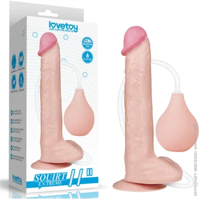 Lovetoy Фалоімітатор Squirt Extreme Dildo 11 Тілесний (6452LVTOY401~77) Lovetoy Фалоімітатор Squirt Extreme Dildo 11 Тілесний (6452LVTOY401~77)