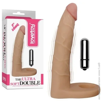    Lovetoy     The Ultra Soft Double Sleeve 6 Vibro ҳ (6452LVTOY106~77)