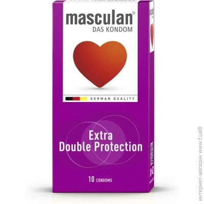Masculan  Extra Double Protection 10. (4019042010218)