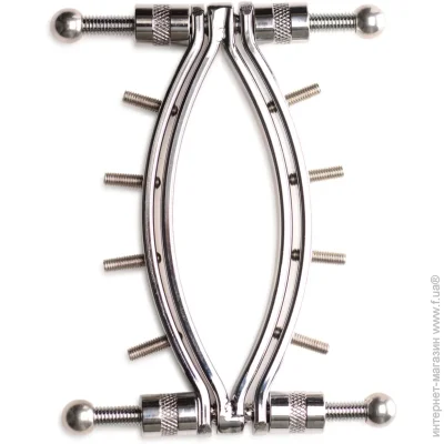  Master Series   : Spread 'Em Poker Vagina Clamp with Adjustable Pressure Screws,  (SO8798-02)