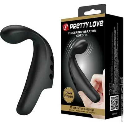   Pretty Love    Fingering Vibrator Gordon Black (6603BI1232-07)