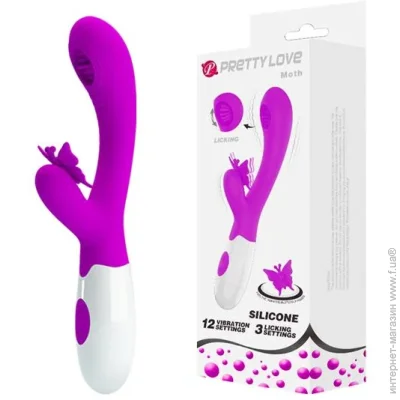 Pretty Love ³ Moth Clitoris Vibrator Purple (6603BI1225-07)