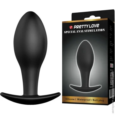   Pretty Love   Round Anal Butt Plug  (6603BI0528)