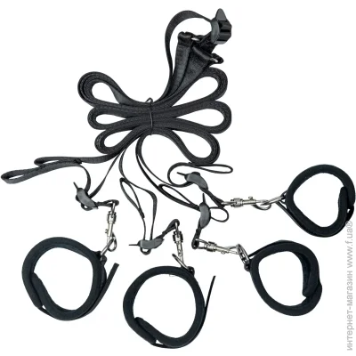    Punishment - 5-Piece Bed Restraint Kit  Black (SX2229)