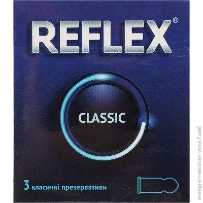Презервативы Reflex Презервативи Classic 3 шт. (4820108004962) Презервативы Reflex Презервативи Classic 3 шт. (4820108004962)