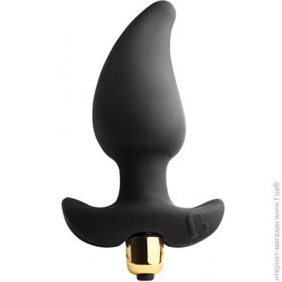Анальная пробка Rocks-Off Butt Quiver Black (RO2095) с вибрацией Анальная пробка Rocks-Off Butt Quiver Black (RO2095) с вибрацией