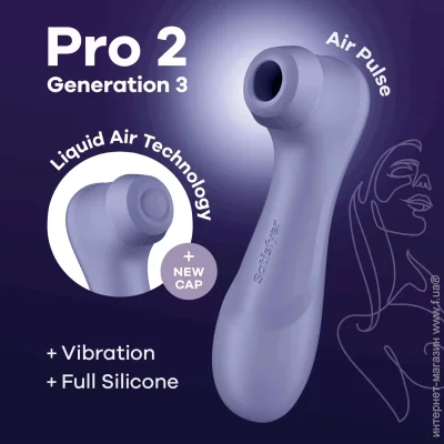  Satisfyer    Pro 2 Generation 3 with Liquid Air Lilac (SO8403-02)