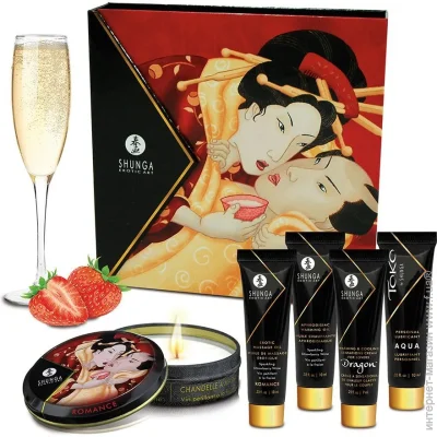     Shunga   GEISHAS SECRETS Sparkling Strawberry Wine:     (SO2557-02)
