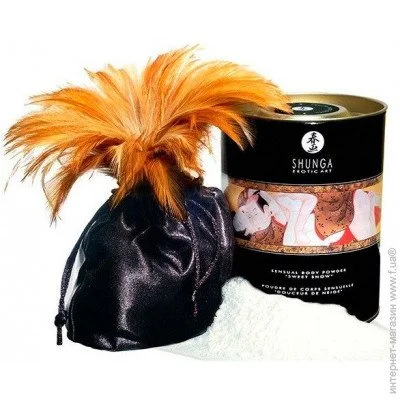 Shunga Sweet Snow Body Powder-Honey Of The Nymphs (228) (SO2886)