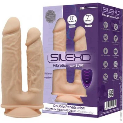    SilexD Double Gusto Vibro Flesh (Model 1 size 8" & 7") +  LRS (SO8209)