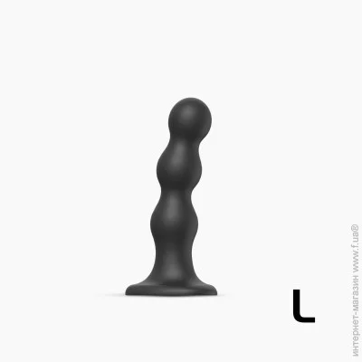     Strap-On-Me Dildo Plug Balls Black L (SO8994)