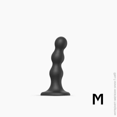     Strap-On-Me Dildo Plug Balls Black M (SO8993)