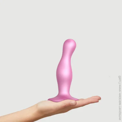     Strap-On-Me DILDO PLUG CURVY ROSE DRAGEE METALLIC - M (SO7820)