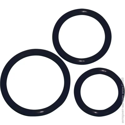   You2toys   Silicone Cock Ring set 3 pcs  (61325108660000~77)