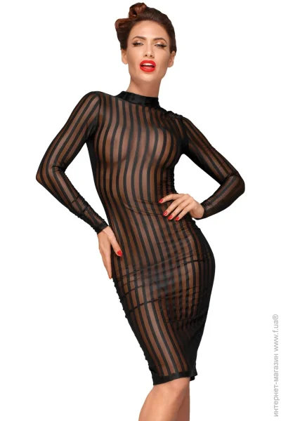 Noir Handmade     F182 Classic dress made of elastic tulle, M (SX0048-02)