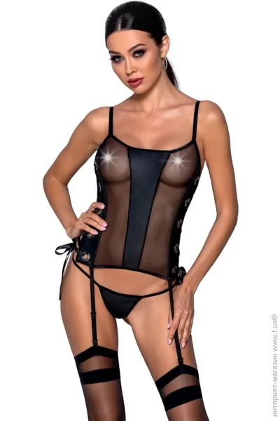 Passion ѳ    Malwia Corset black XXL/XXXL (SO5767-02)