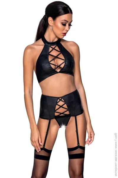 Passion   -    Nancy Set black L/XL (SO5373-02)