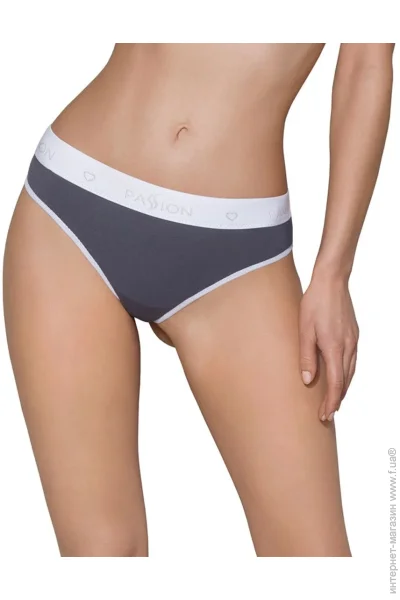 Passion  - PS007 PANTIES M, dark grey (SO4248-02)