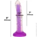     ADDICTION Rave 8 Glow in the Dark Dildo Purple Confetti , 20,3  (SX1301)