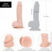  ADDICTION-Mark 7.5" Dildo With Balls, Beige (SO5583)