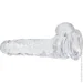  Addiction      Clear Dildo with Balls 7,    (SO5581-02)