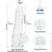  Addiction      Clear Dildo with Balls 7,    (SO5581-02)