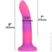  Addiction ,    , Rave 8 Glow in the Dark Dildo Pink Purple, 20,3  (SO6850-02)