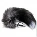      Alive Black And White Fox Tail L,  3,9  (SO6323)