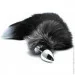      Alive Black And White Fox Tail L,  3,9  (SO6323)