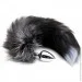      Alive Black And White Fox Tail M,  3,4  (SO6322)