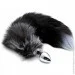     Alive Black And White Fox Tail M,  3,4  (SO6322)