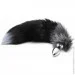      Alive Black And White Fox Tail M,  3,4  (SO6322)