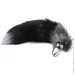 Alive      Black And White Fox Tail M,  3,4  (SO6322-02)